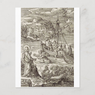 Papier Jésus marchant sur l'eau