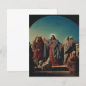 Papier Jésus réveille Lazare par Robert Wilhelm Ekman (Devant / Derrière)