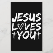 Papier Jésus t'aime, Jésus (Dos)
