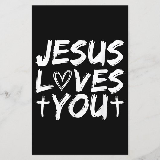 Papier Jésus t'aime, Jésus (Devant)