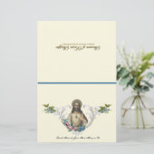 Papier Jésus Vierge Marie Prière de communion spirituelle (Debout devant)