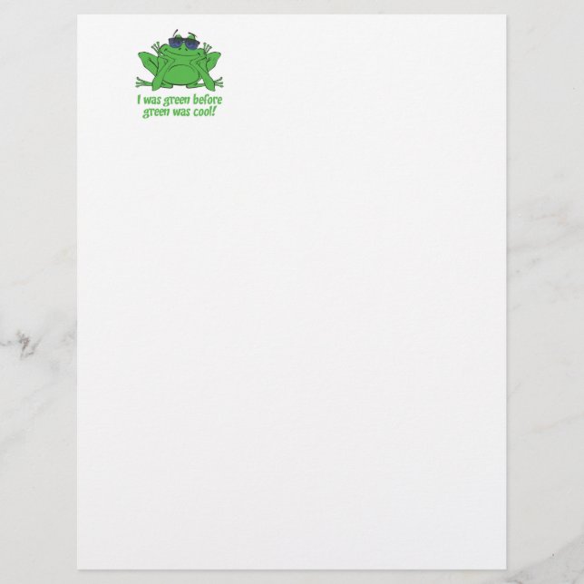 Papier J'étais Green (Devant)