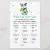 Papier Jeu Baby Panda Qu'est-ce qu'il y a dans ton sac (Devant)