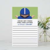 Papier Jeu baby shower (Debout devant)