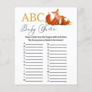 Papier Jeu Baby shower ABC
