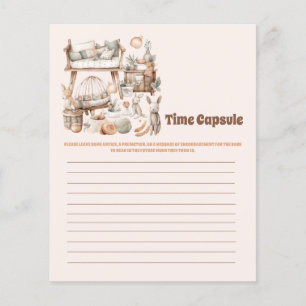 Papier Jeu baby shower de capsule temporelle