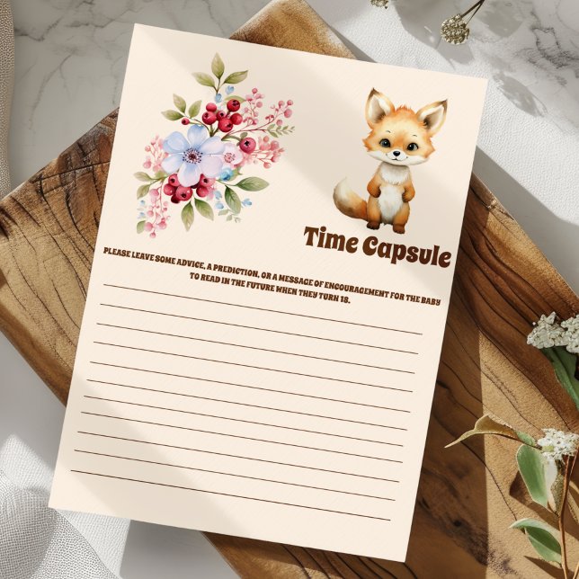 Papier Jeu baby shower de capsule temporelle (Créateur téléchargé)