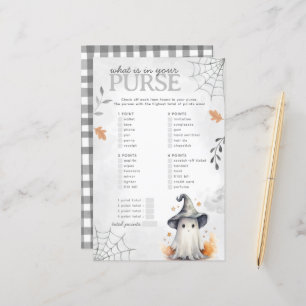 Papier Jeu Baby shower Halloween Ghost Purge