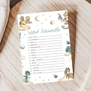 Papier Jeu Baby Shower Little Dragon Prix Correct