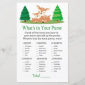Papier Jeu Cerf Mignon Qu'est-ce qu'il y a dans ton sac (Devant)
