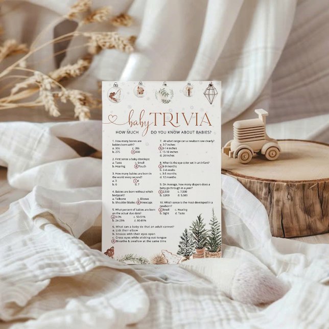 Papier Jeu Cosy Baby Trivia (Créateur téléchargé)