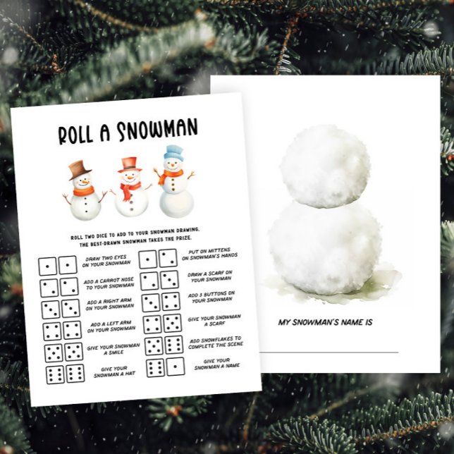 Papier Jeu d'activité de Noël de Snowman (Créateur téléchargé)