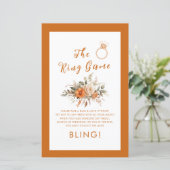 Papier Jeu d'anneaux Automne Floral Fête des mariées Jeu (Debout devant)