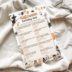 Papier Jeu d'anniversaire d'Halloween pour les enfants