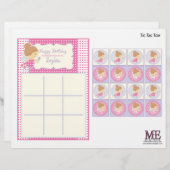 Papier Jeu d'anniversaire fée (Devant / Derrière)