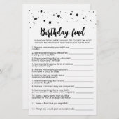 Papier Jeu d'anniversaire Feud avec réponses (Devant / Derrière)