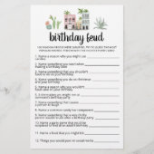 Papier Jeu d'anniversaire Feud avec réponses (Devant)