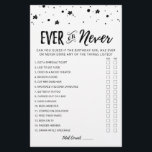 Papier Jeu d'anniversaire modifiable jamais ou jamais Jeu<br><div class="desc">Achetez ce jeu et profitez de la haute qualité Carte jamais ou jamais pour votre événement! Connais-tu bien la fille d'anniversaire ? Le design est basé sur des éléments aquarelles peints à la main. Pour effectuer des modifications avancées, sélectionnez l'option "Cliquez pour customiser plus loin" sous Personnaliser ce modèle. Design...</div>