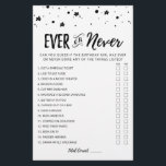 Papier Jeu d'anniversaire modifiable jamais ou jamais Jeu<br><div class="desc">Achetez ce jeu et profitez de la haute qualité Carte jamais ou jamais pour votre événement! Connais-tu bien la fille d'anniversaire ? Le design est basé sur des éléments aquarelles peints à la main. Pour effectuer des modifications avancées, sélectionnez l'option "Cliquez pour customiser plus loin" sous Personnaliser ce modèle. Design...</div>