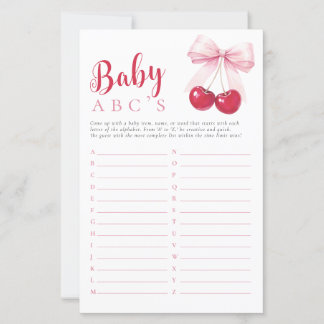 Papier Jeu de ABC de Cherry Baby