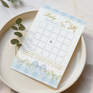 Papier Jeu de Baby Bingo Silly Goose Coquette Bleu pour B