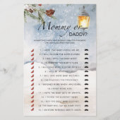 Papier Jeu de baby shower à feuillage persistant maman ou (Devant)