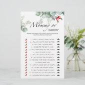 Papier Jeu de baby shower à feuillage persistant maman ou (Debout devant)