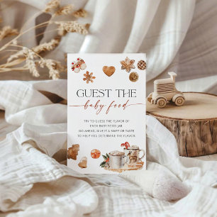 Papier Jeu de Baby shower alimentaire pour bébés