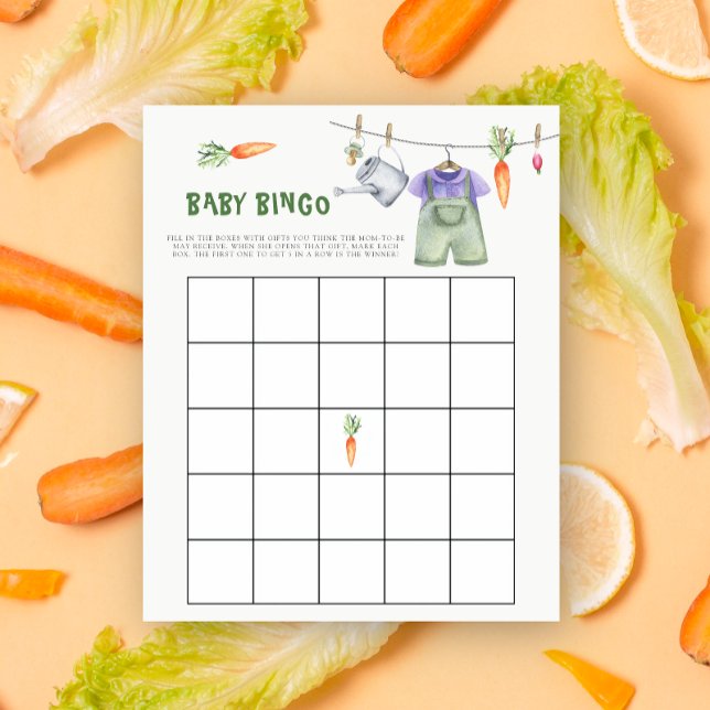 Papier Jeu de Baby shower Bingo local (Créateur téléchargé)