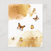 Papier Jeu de baby shower Boho Butterfly Baby Trivia (Dos)