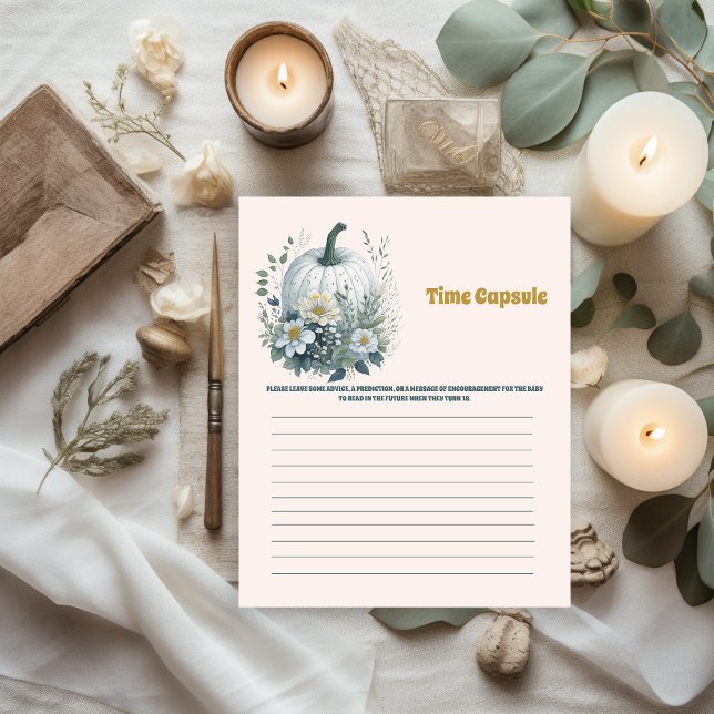 Papier Jeu de baby shower capsule temporelle (Créateur téléchargé)
