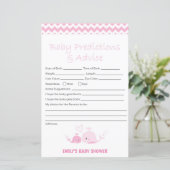 Papier Jeu de Baby shower de baleine rose nautique IMPRIM (Debout devant)