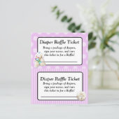 Papier Jeu de Baby shower de caleçon, Pow pourpre Shabby (Debout devant)