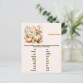 Papier Jeu de Baby shower de correspondance avec les anim (Debout devant)