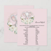 Papier Jeu de Baby shower de correspondance avec les anim (Devant / Derrière)