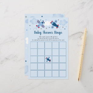 Papier Jeu de Baby shower de l'avion