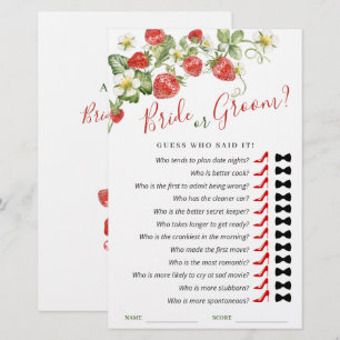 Papier Jeu de Baby Shower de mariage à l'aquarelle tendan
