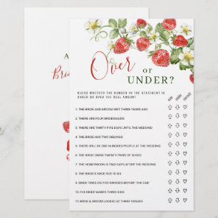 Papier Jeu de Baby Shower de mariage à l'aquarelle tendan