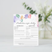 Papier Jeu de Baby shower de prévision de sirène d'aquare (Debout devant)