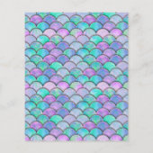 Papier Jeu de Baby shower de prévision de sirène d'aquare (Dos)