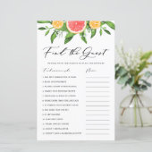 Papier Jeu de Baby Shower de Recherche de l'Invité sur le (Debout devant)