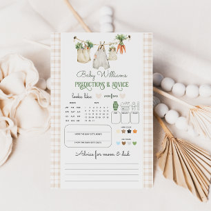 Papier Jeu de Baby shower des fermiers cultivés localemen