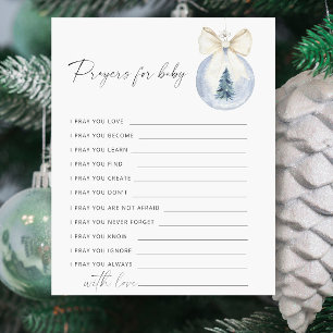 Papier Jeu de Baby shower d'hiver - Prières pour bébé