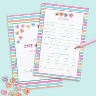 PAPIER JEU DE BABY SHOWER DU COEUR DE CANDY