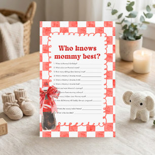 Papier Jeu de Baby Shower « Elle est prête à éclater » Qu