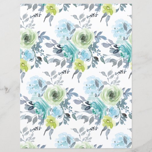 Papier Jeu de Baby Shower Elle Préfèrerait Bleu Clair (Dos)