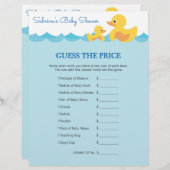 Papier Jeu de baby shower en Caoutchouc mignon Thème (Devant / Derrière)