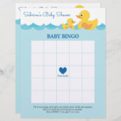 Papier Jeu de baby shower en Caoutchouc mignon Thème (Devant / Derrière)