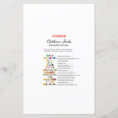 Papier Jeu de Baby shower Fleur Faisy Spring (Dos)