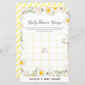 Papier Jeu de Baby shower Fleur Faisy Spring (Devant / Derrière)